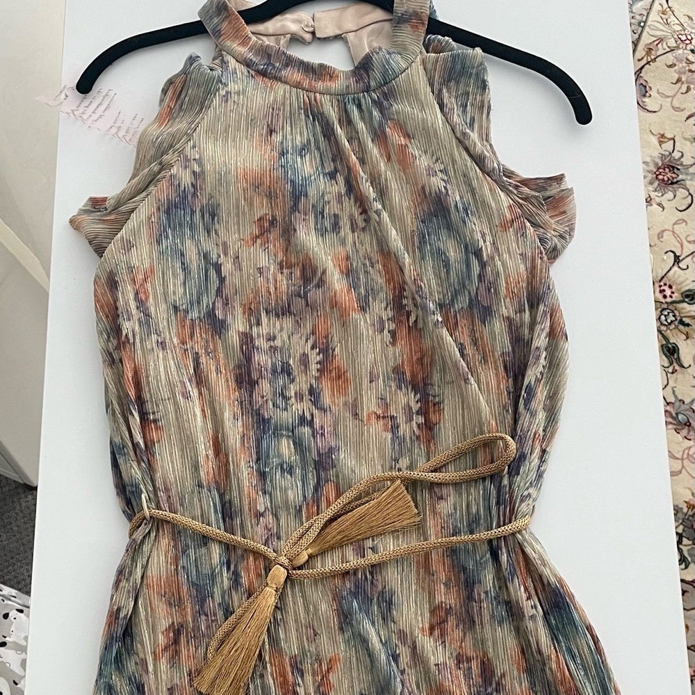 New with tags metallic multi color dress